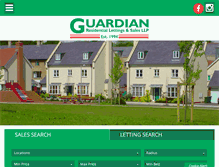 Tablet Screenshot of guardianresidential.com